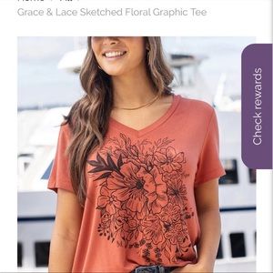 Grace & Lace Floral graphic tee